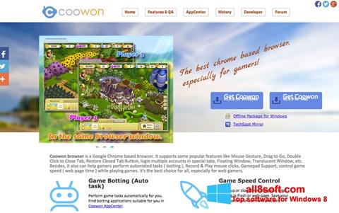 Ekraanipilt Coowon Browser Windows 8