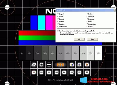 Ekraanipilt Nokia Monitor Test Windows 8
