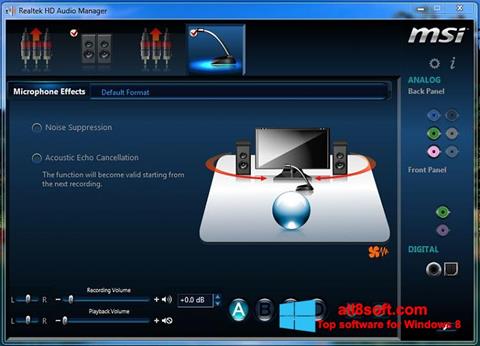 Ekraanipilt Realtek Audio Driver Windows 8