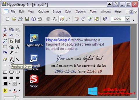 Ekraanipilt HyperSnap Windows 8