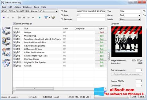 Ekraanipilt Exact Audio Copy Windows 8