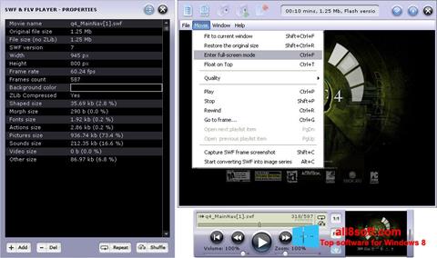 Ekraanipilt FLV Player Windows 8