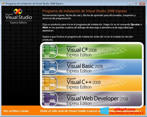 Ekraanipilt Microsoft Visual Studio Express Windows 8
