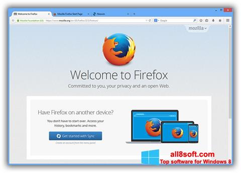 Ekraanipilt Mozilla Firefox Offline Installer Windows 8