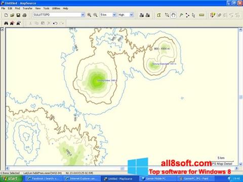 Ekraanipilt MapSource Windows 8