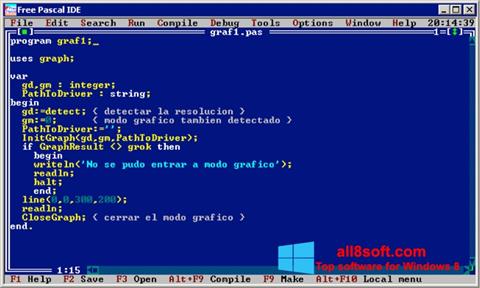 Ekraanipilt Free Pascal Windows 8