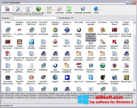 Ekraanipilt Revo Uninstaller Pro Windows 8