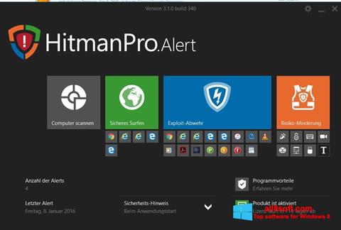 Ekraanipilt HitmanPro Windows 8
