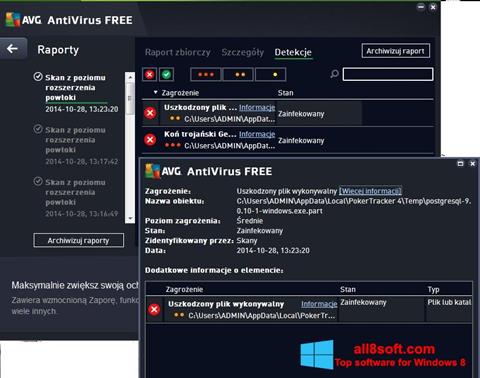 Ekraanipilt AVG AntiVirus Free Windows 8