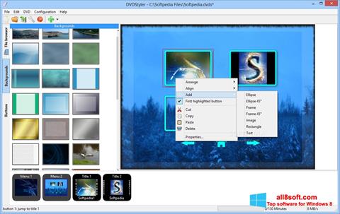 Ekraanipilt DVDStyler Windows 8