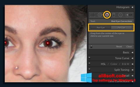 Ekraanipilt Red Eye Remover Windows 8