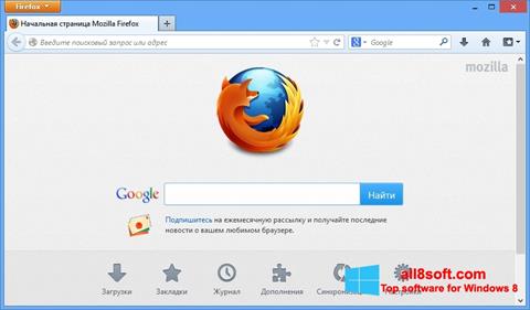 Ekraanipilt Mozilla Firefox Windows 8