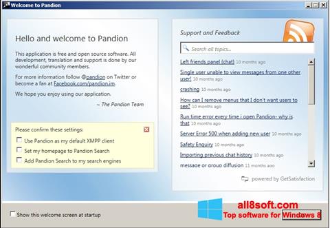 Ekraanipilt Pandion Windows 8