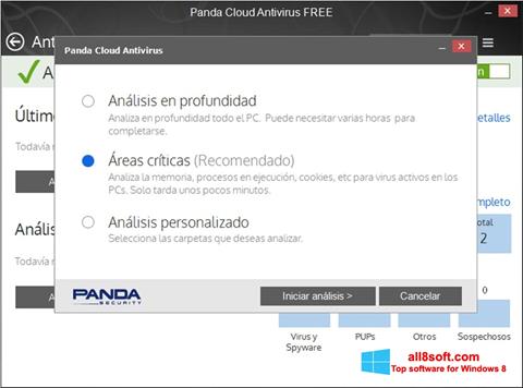 Ekraanipilt Panda Cloud Windows 8