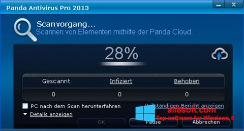 Ekraanipilt Panda Antivirus Pro Windows 8