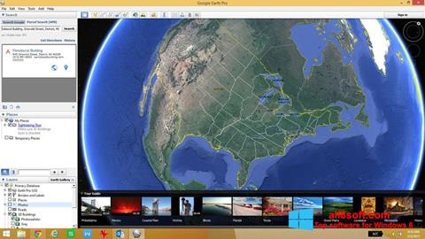 Ekraanipilt Google Earth Windows 8