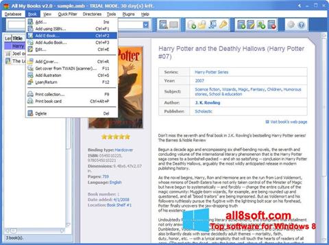 Ekraanipilt All My Books Windows 8
