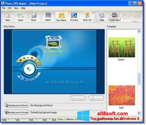 Ekraanipilt DVD Maker Windows 8