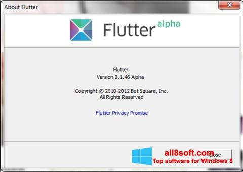 Ekraanipilt Flutter Windows 8