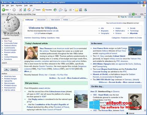 Ekraanipilt Internet Explorer Windows 8
