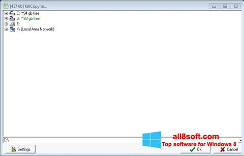 Ekraanipilt KillCopy Windows 8