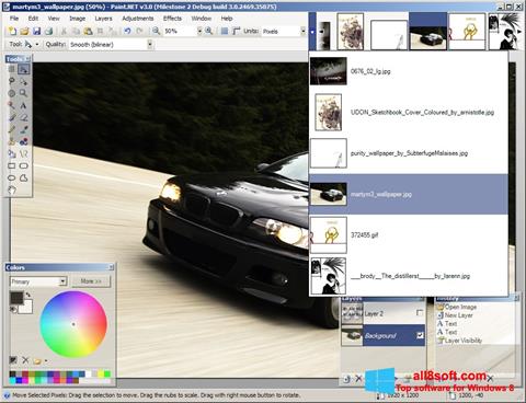 Ekraanipilt Paint.NET Windows 8