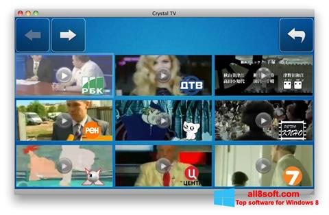 Ekraanipilt Crystal TV Windows 8