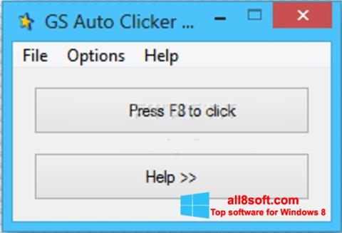 Ekraanipilt GS Auto Clicker Windows 8