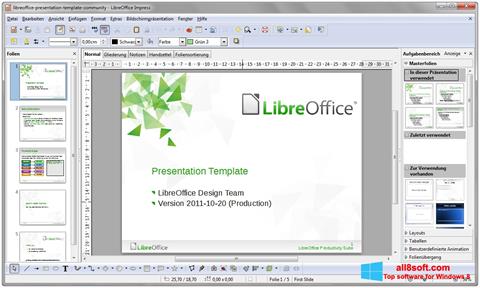 Ekraanipilt LibreOffice Windows 8