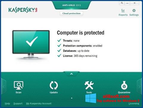 Ekraanipilt Kaspersky AntiVirus Windows 8