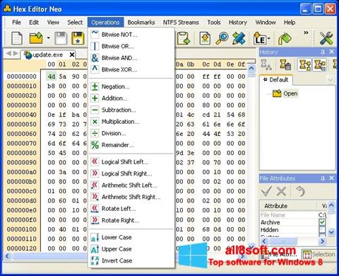 Ekraanipilt Hex Editor Neo Windows 8