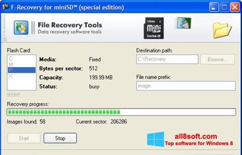 Ekraanipilt F-Recovery SD Windows 8