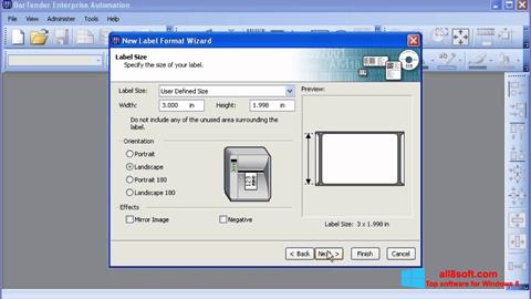 Ekraanipilt BarTender Windows 8
