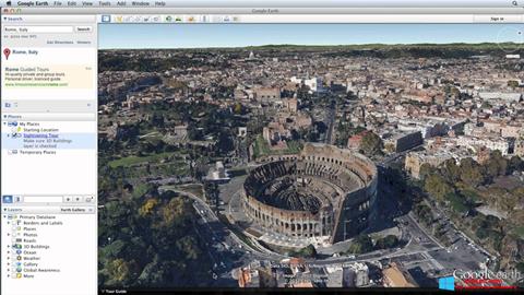Ekraanipilt Google Earth Pro Windows 8