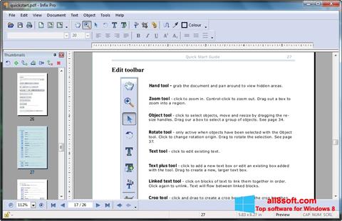 Ekraanipilt Infix PDF Editor Windows 8