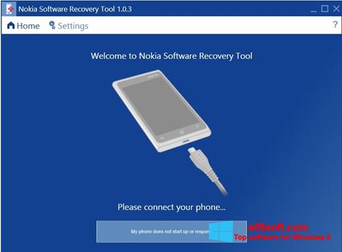 Ekraanipilt Nokia Software Recovery Tool Windows 8