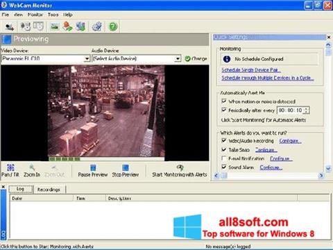Ekraanipilt WebCam Monitor Windows 8