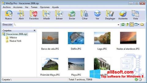 Ekraanipilt WinZip Windows 8
