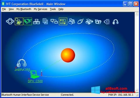 Ekraanipilt BlueSoleil Windows 8