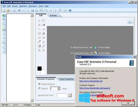 Ekraanipilt Easy GIF Animator Windows 8