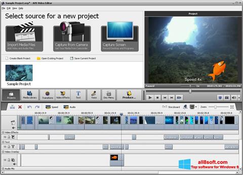 Ekraanipilt AVS Video Editor Windows 8