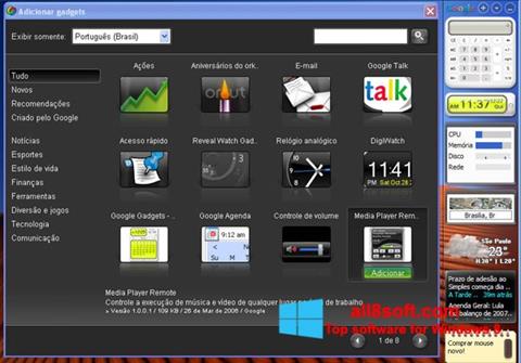 Ekraanipilt Google Desktop Windows 8