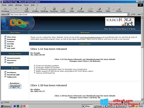 Ekraanipilt CDex Windows 8