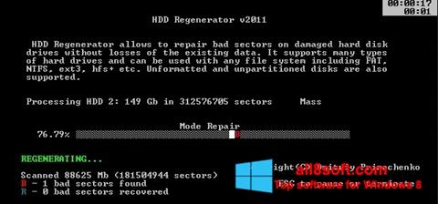 Ekraanipilt HDD Regenerator Windows 8