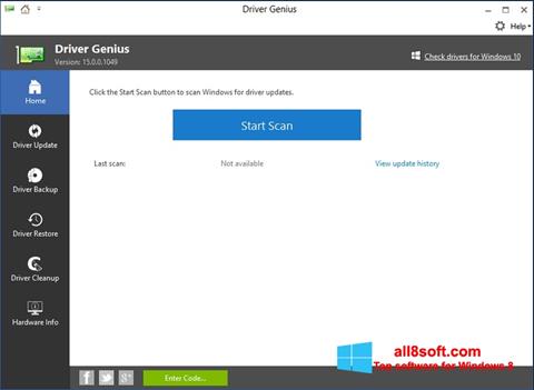 Ekraanipilt DriverScanner Windows 8