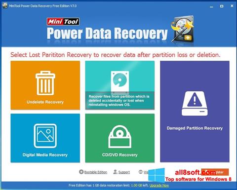 Ekraanipilt Power Data Recovery Windows 8