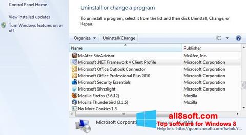 Ekraanipilt Microsoft .NET Framework Windows 8