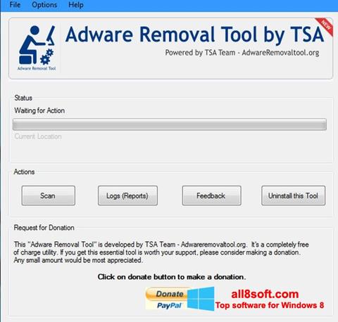 Ekraanipilt Adware Removal Tool Windows 8