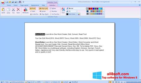 Ekraanipilt DocX Reader Windows 8